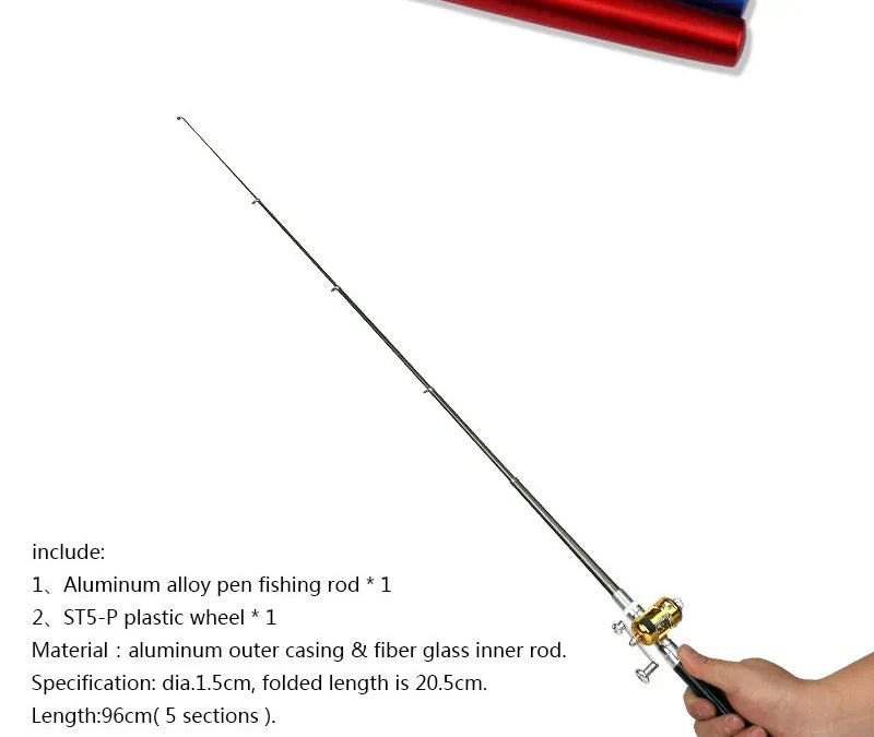 Pocket-Size Telescopic Fishing Rod β Portable & Lightweight
