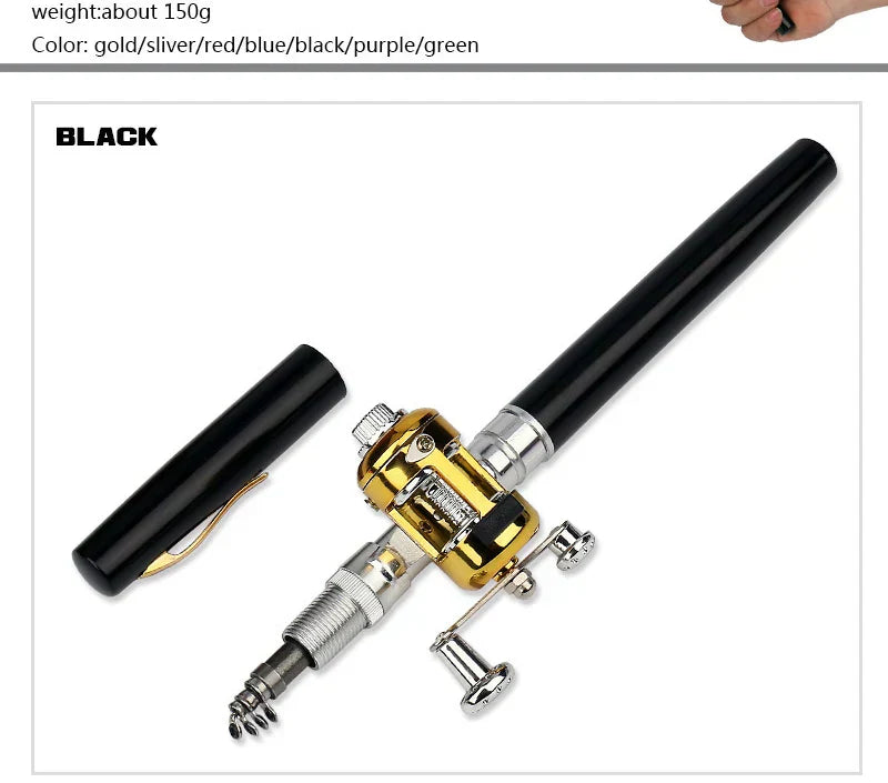 Pocket-Size Telescopic Fishing Rod β Portable & Lightweight