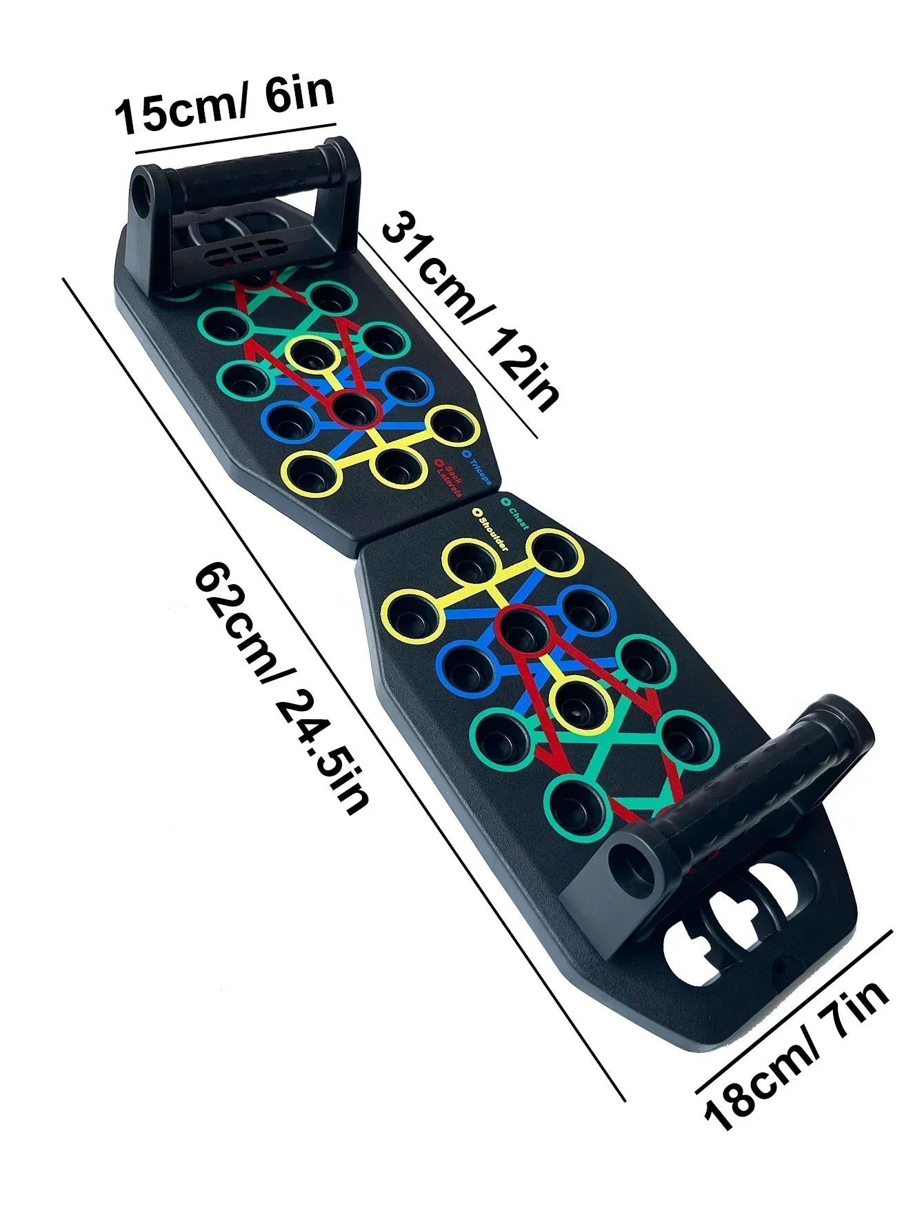 Color-Coded Push-Up Board β Full-Body Workout System
