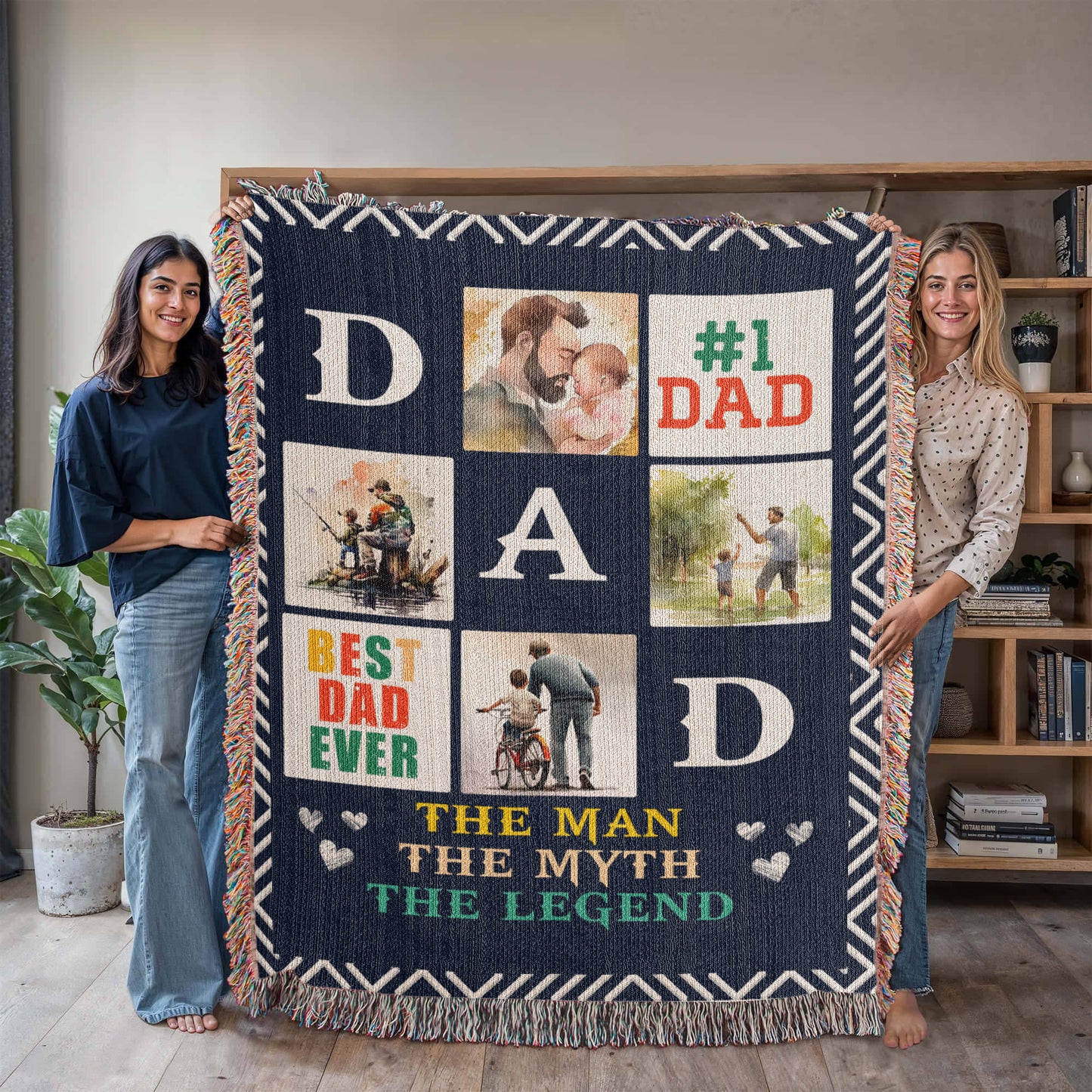 Best Dad Ever - Woven Blanket