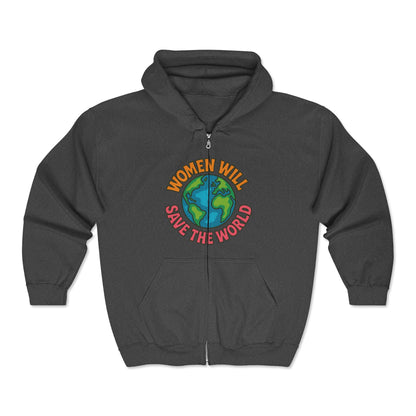 Women Will Save the World Bold Statement Unisex Hoodie, Empowerment Sweatshirt, Feminist Apparel, Girl Power Jumper, Activist Gift,