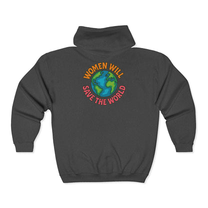 Women Will Save the World Bold Statement Unisex Hoodie, Empowerment Sweatshirt, Feminist Apparel, Girl Power Jumper, Activist Gift,