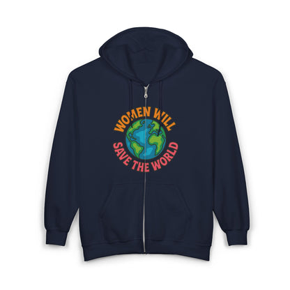 Women Will Save the World Bold Statement Unisex Hoodie, Empowerment Sweatshirt, Feminist Apparel, Girl Power Jumper, Activist Gift,